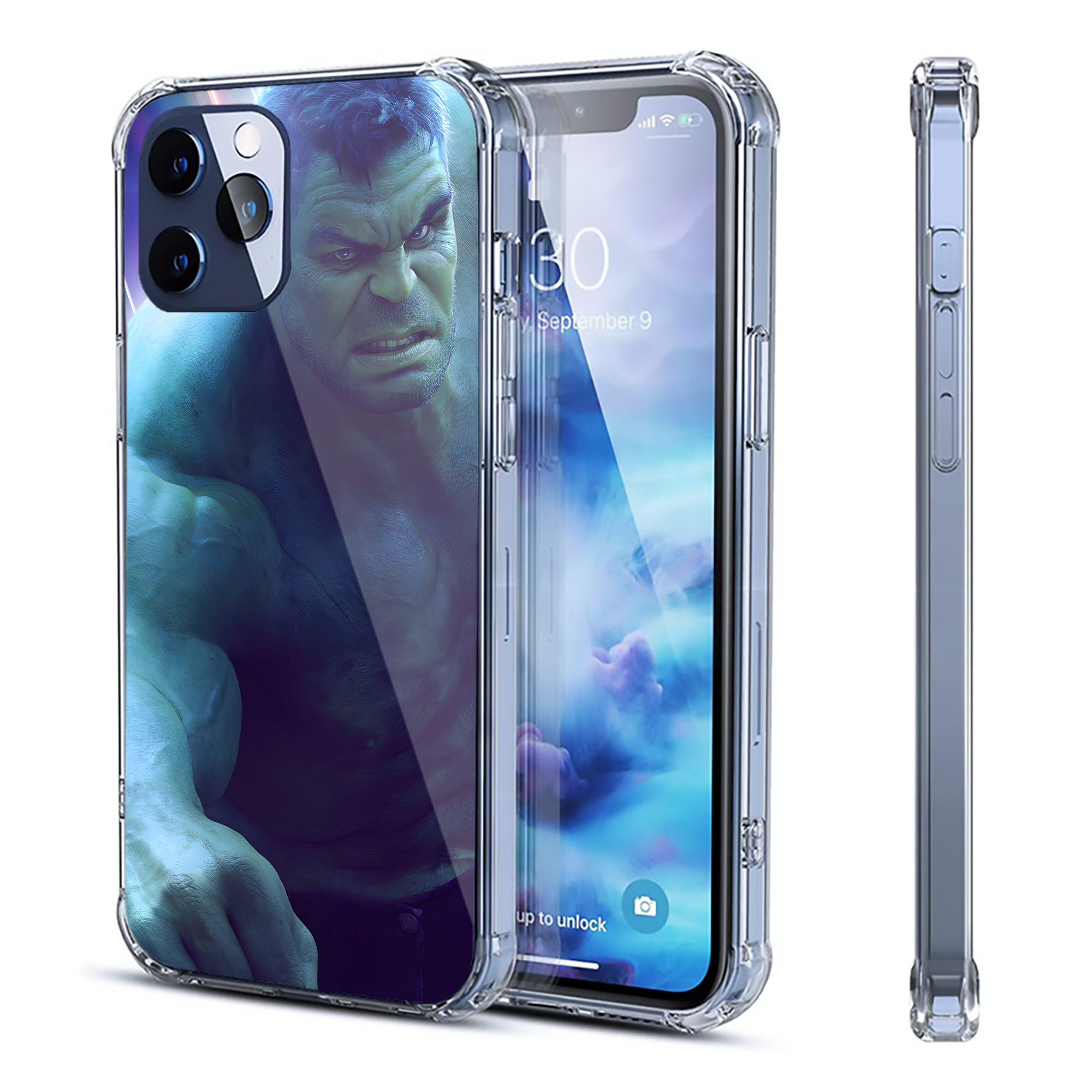 （画像用） アベンジャーズ The Avengers 【iPhone 12シリーズ対応】透明スマホケース（クリアソフトケース）